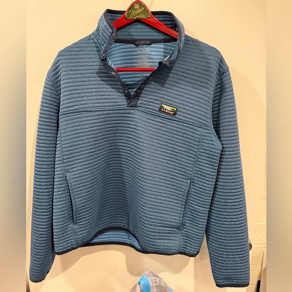 LL Bean men’s airlight knit pull over size large